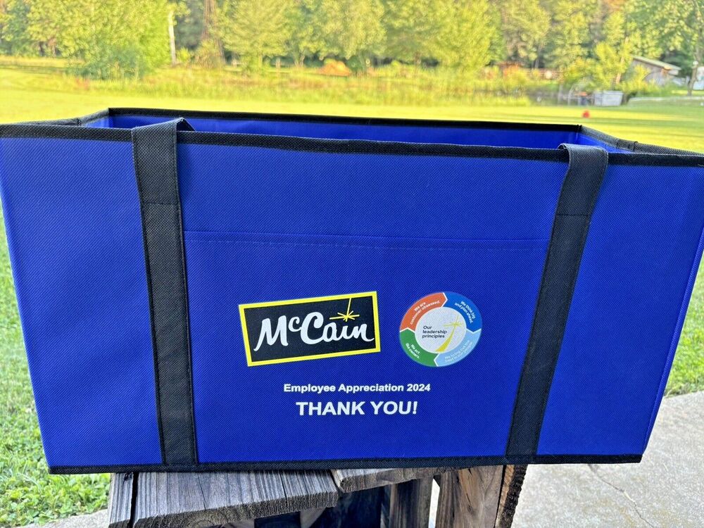 New - McCain Foods Flat Bottom Tote - 21.5" x 9.75" x 11.5" by Vans French Fries